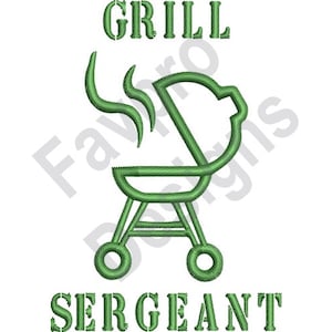 Barbecue Grill  Outline - Machine Embroidery Design