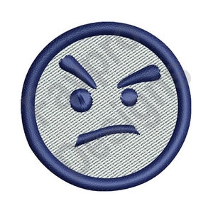 Not Happy Face - Machine Embroidery Design