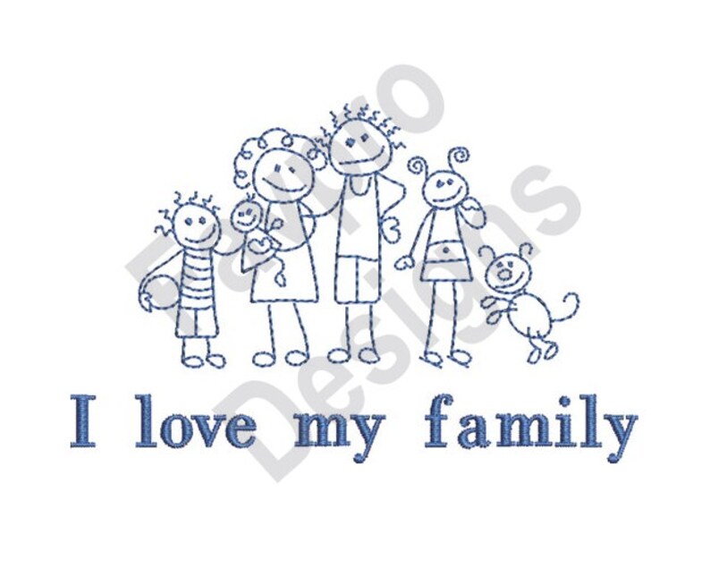 Love my family machine embroidery design  etsy Love my family machine embroidery design  etsy
