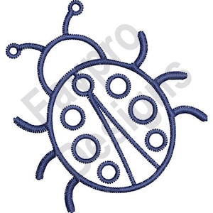 Bug Outline - Machine Embroidery Design