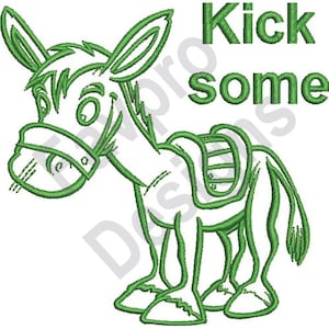 Kick Some - Machine Embroidery Design