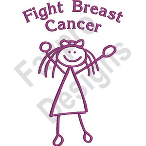 Fight Breast Cancer - Machine Embroidery Design