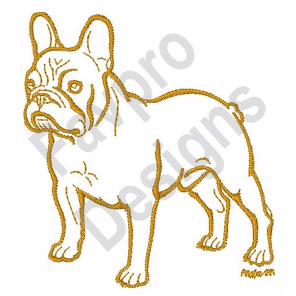 French Bulldog - Machine Embroidery Design