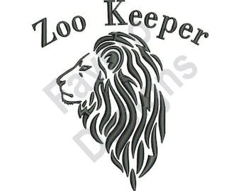 Dierentuin Keeper - Machine borduurwerk ontwerpen