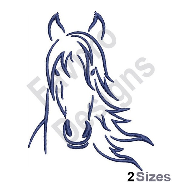 Horse Head - Machine Embroidery Design