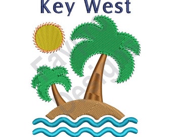 Key West - Machine Embroidery Design