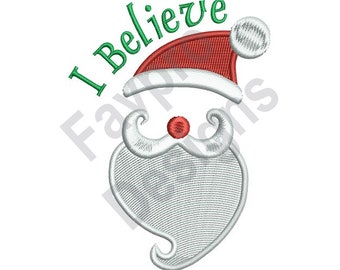 I Believe Santa Hat - Machine Embroidery Design