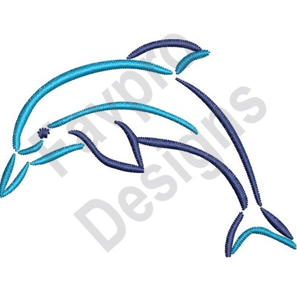 Dolphin - Machine Embroidery Design