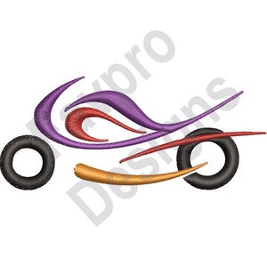 Motorcykel - Maskinbroderidesign