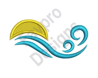 Sunrise Ocean - Machine Embroidery Design