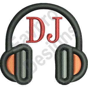 Dj Headphones - Machine Embroidery Design