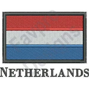 Netherlands Flag - Machine Embroidery Design