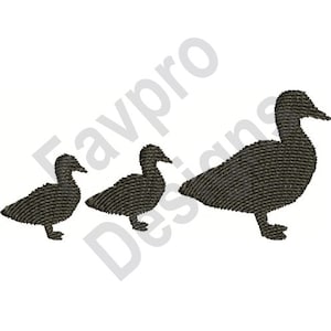 Ducks Silhouette - Machine Embroidery Design
