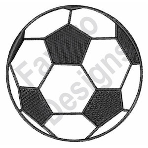 May include: Black and white soccer ball with a stitched design.