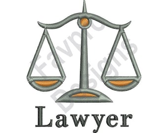 Lawyer - Machine Embroidery Design