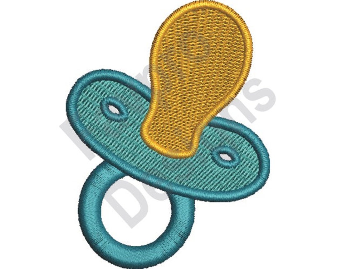 Baby Pacifier Machine Embroidery Design Etsy