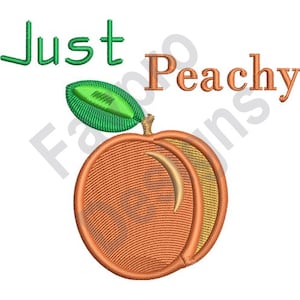 Just Peachy - Machine Embroidery Design