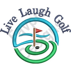 Modern Golf - Machine Embroidery Design