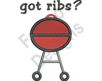 Got Ribs - Machine Embroidery Design