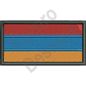 Armenia Flag - Machine Embroidery Design