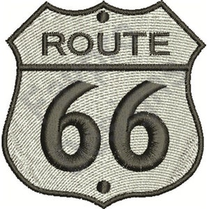 Route 66 Sign - Machine Embroidery Design