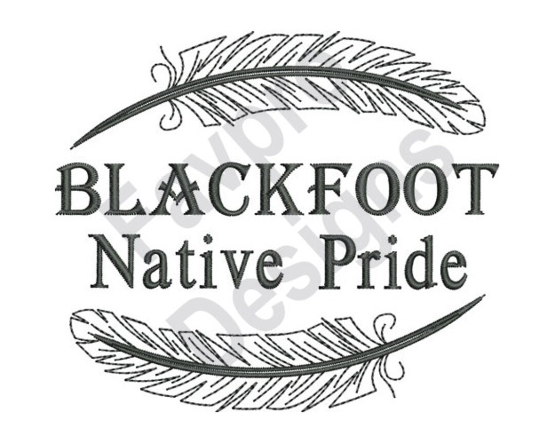 Native American Blackfoot Pride Machine Embroidery Design Etsy