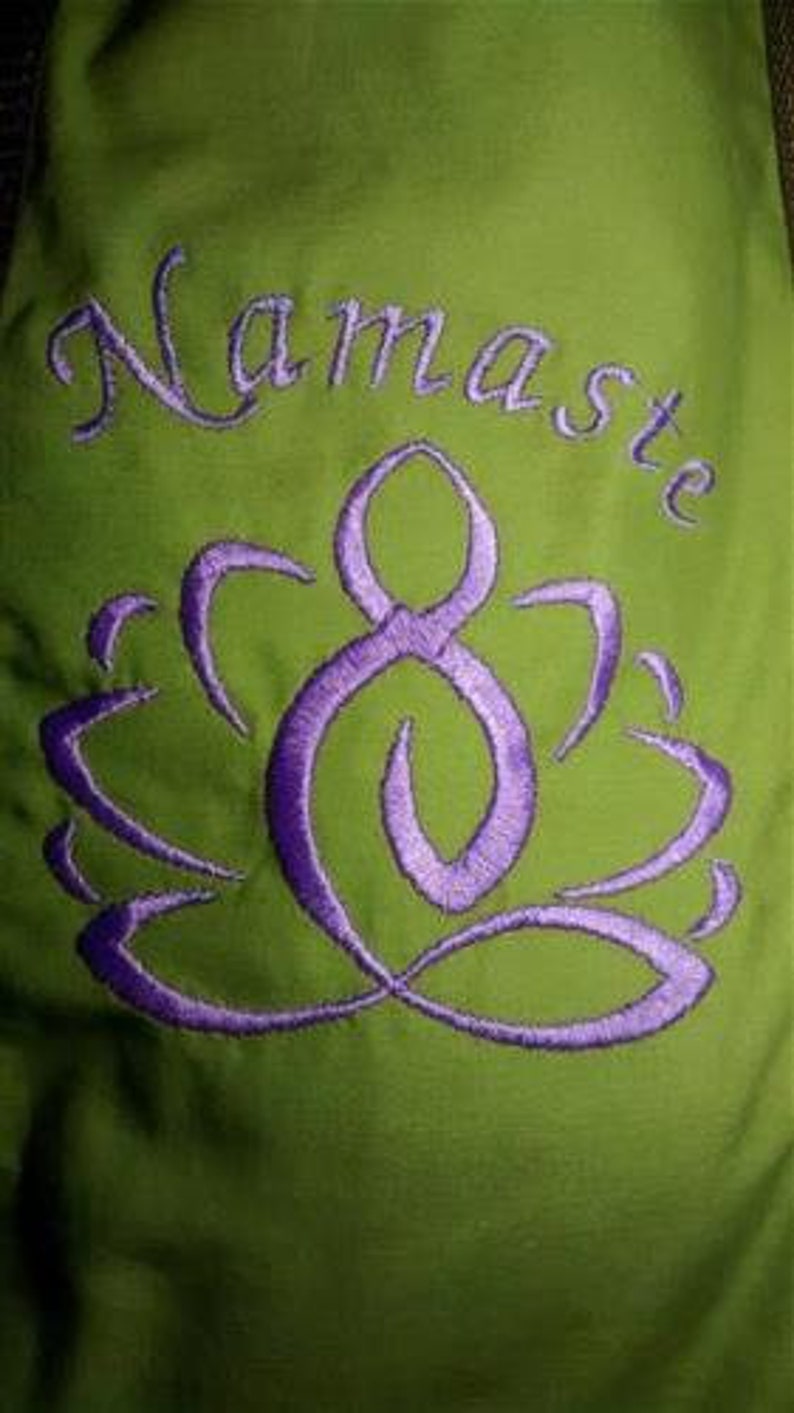 Yoga Namaste Machine Embroidery Design Etsy