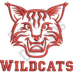 Wildcats Outline - Machine Embroidery Design