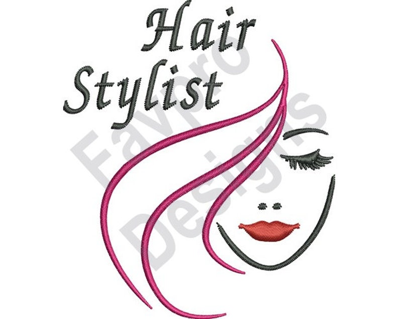Hair Stylist Embroidery Designs Hair Stylist Embroidery Designs