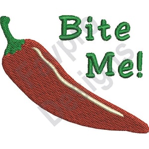 Chile Me muerda - diseño de máquina del bordado