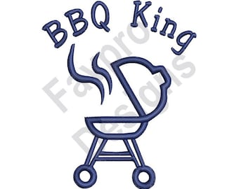 Diseño de bordado a máquina para parrilla de barbacoa