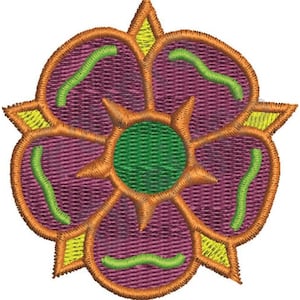 Tudor Rose - Machine Embroidery Design
