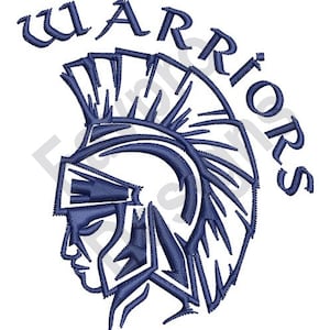Warrior Outline - Machine Embroidery Design