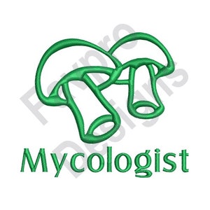 Mycologist Outline - Machine Embroidery Design