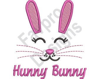 Easter Bunny Face - Machine Embroidery Design