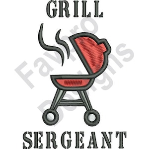 Grill Sergeant - Machine Embroidery Design