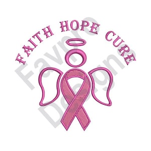 Faith Hope Cure - Machine Embroidery Design