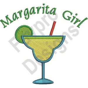 Margarita Girl - Machine Embroidery Design