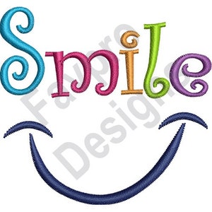 Smile Design - Machine Embroidery Design
