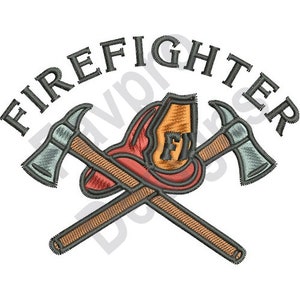 Firefighter - Machine Embroidery Design