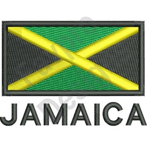 Jamaica Flag - Machine Embroidery Design