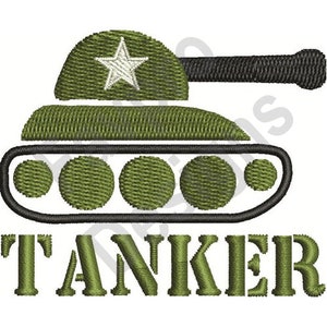 Tanker - Machine Embroidery Design