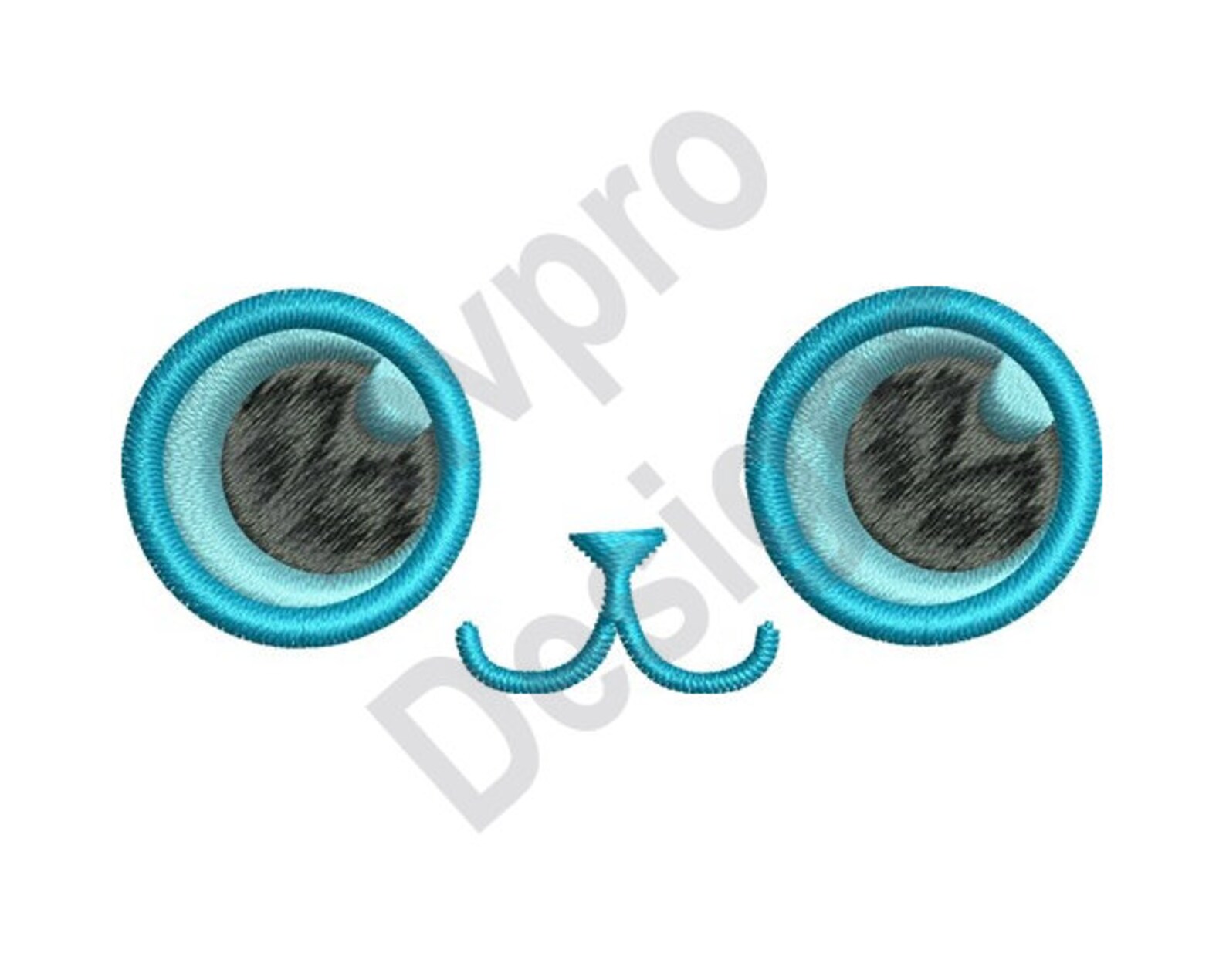 Cat Eyes Machine Embroidery Design Etsy