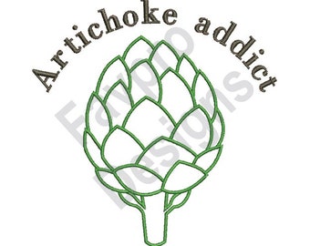 Artichoke Addict - Machine Embroidery Design