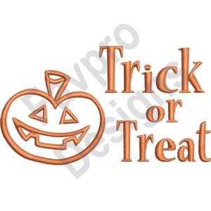 Trick Or Treat - Machine Embroidery Design