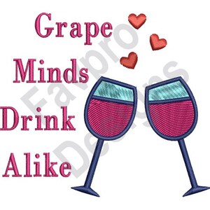 Wine Lovers Celebration - Machine Embroidery Design
