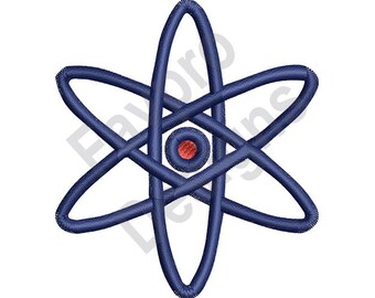 Átomos de roca - Diseño de bordado a máquina