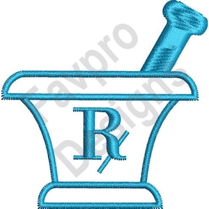 Mortar Pestle Outline - Machine Embroidery Design