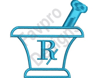 Mortar Pestle Outline - Machine Embroidery Design