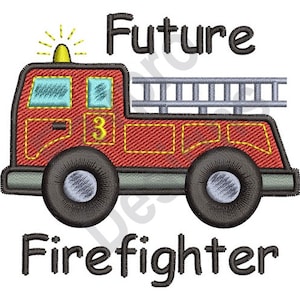 Future Firefighter - Machine Embroidery Design